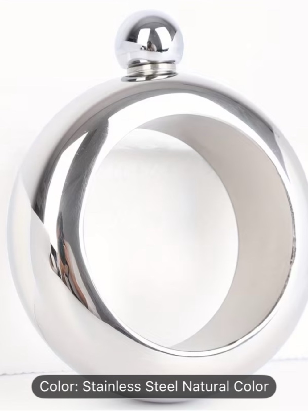 Stainless Steel Silver Decorative Bracelet Flask